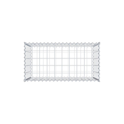 Gabion 100 cm x 60 cm x 50 cm (L x H x D), mesh size 10 cm x 10 cm, spiral