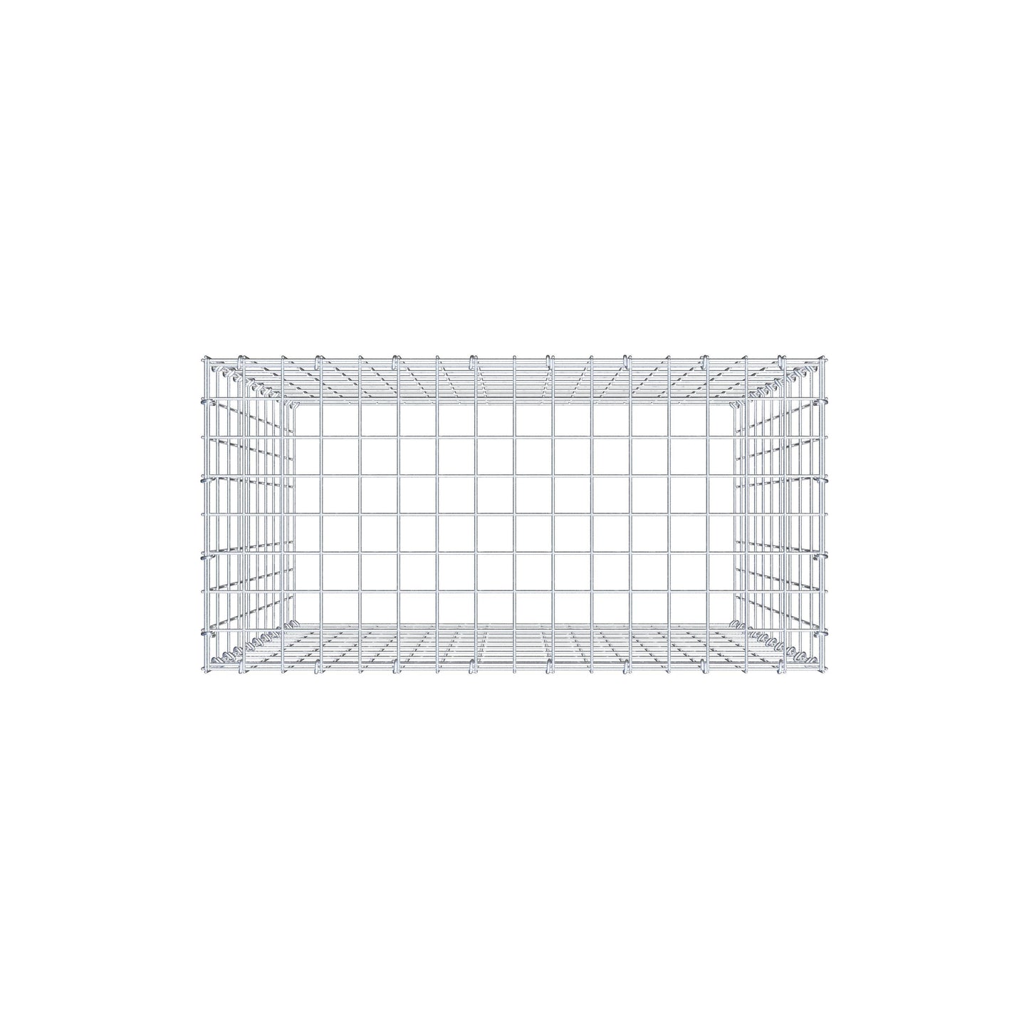 Gabião Tipo 3 100 cm x 80 cm x 40 cm (C x A x P), malhagem 5 cm x 10 cm, anel C