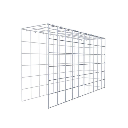 Monteret gabion type 4 100 cm x 60 cm x 30 cm (L x H x D), maskestørrelse 10 cm x 10 cm, C-ring