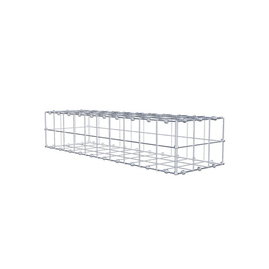 Gabbione 100 cm x 20 cm x 30 cm (L x H x P), maglia 10 x 10 cm, anello a spirale
