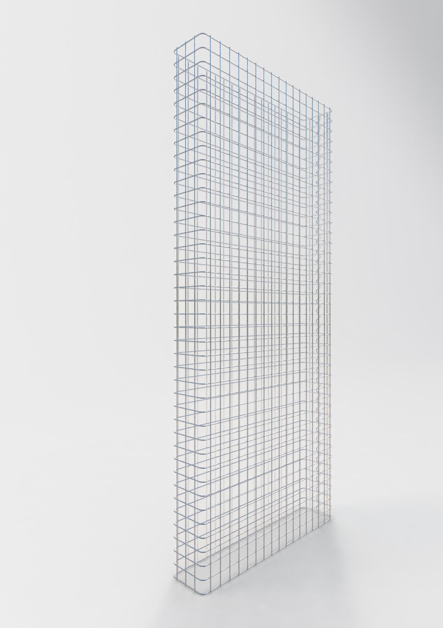 Gabionenzaun Länge 87 cm, Höhe 160 cm, Tiefe 17 cm, Maschenweite 5 x 5 cm