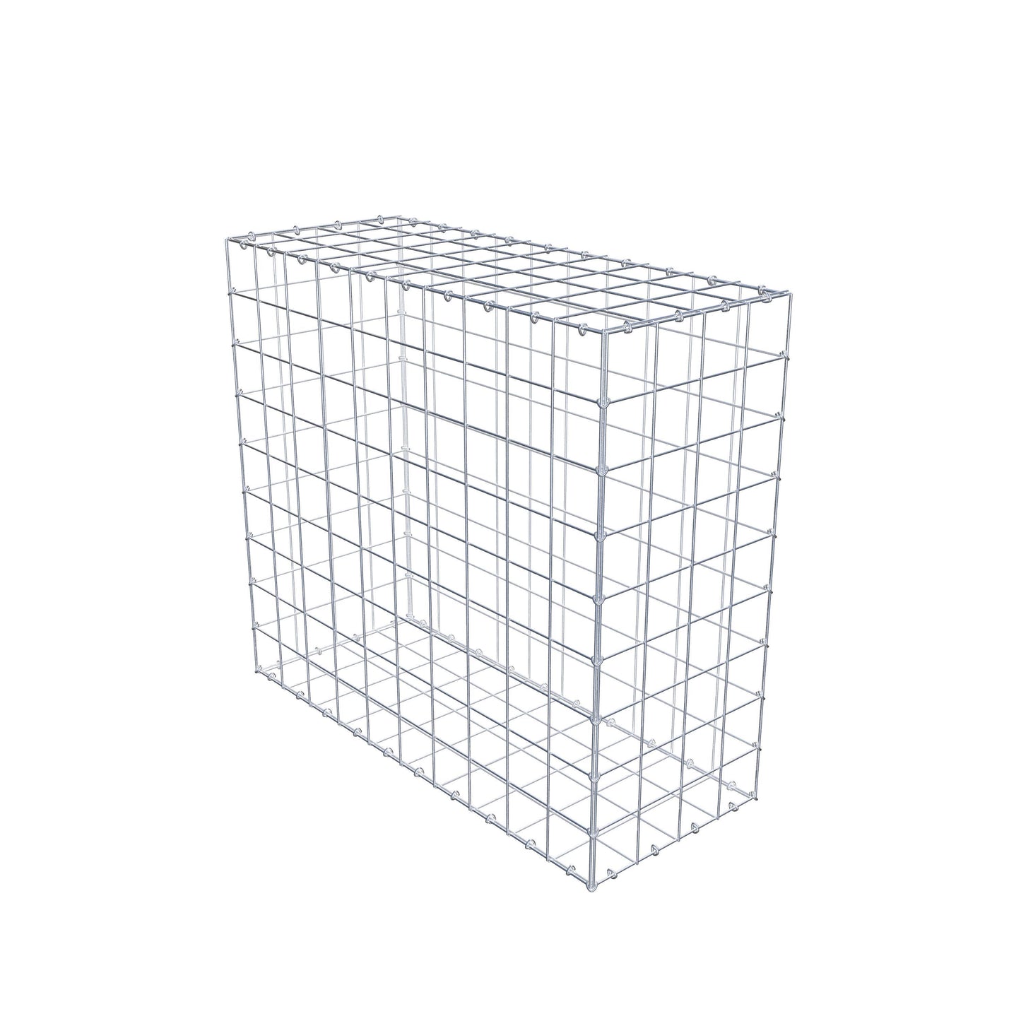 Gabion 100 cm x 90 cm x 40 cm (L x H x D), maskestørrelse 10 cm x 10 cm, C-ring