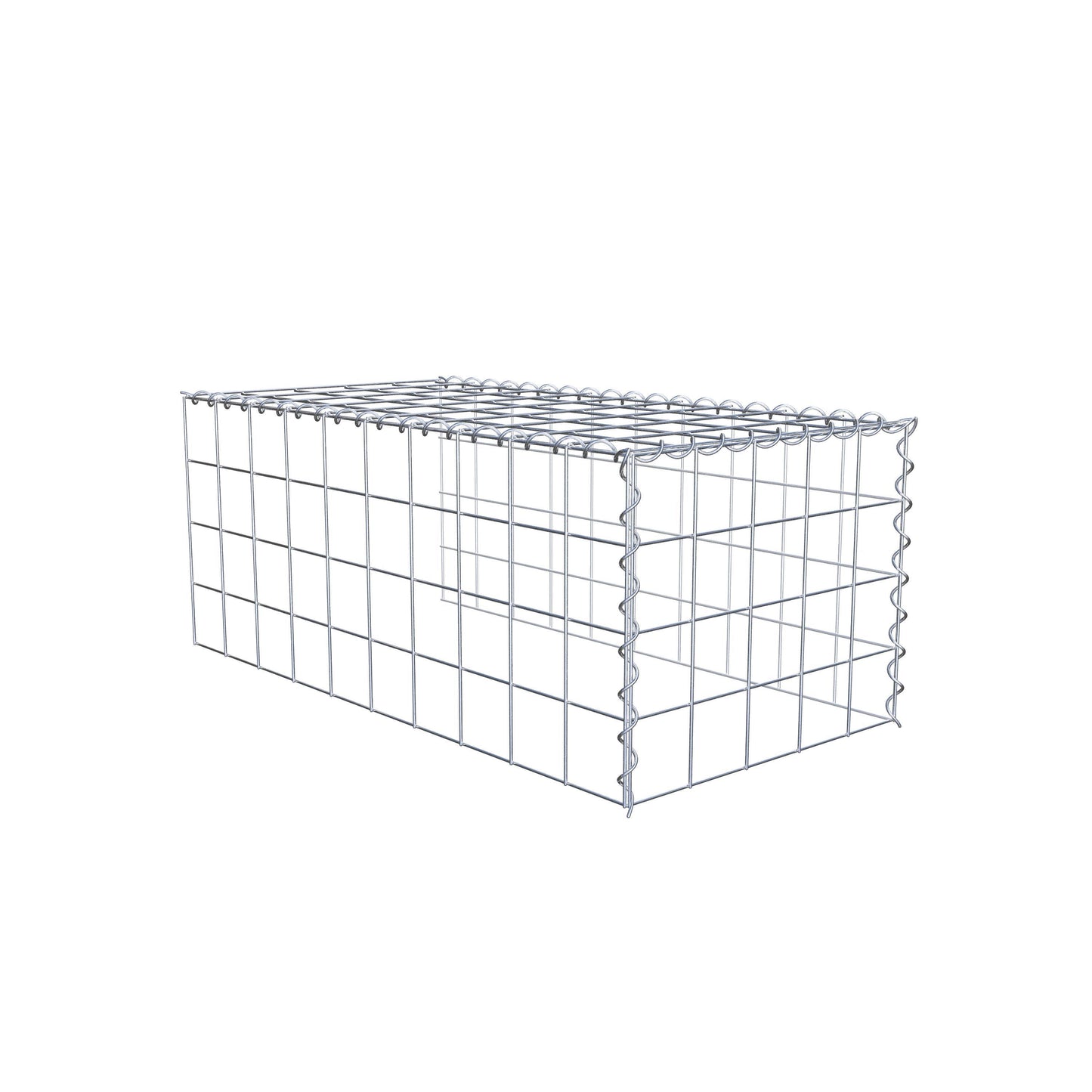Add-on schanskorf type 4 100 cm x 40 cm x 50 cm (L x H x D), maaswijdte 10 cm x 10 cm, spiraal