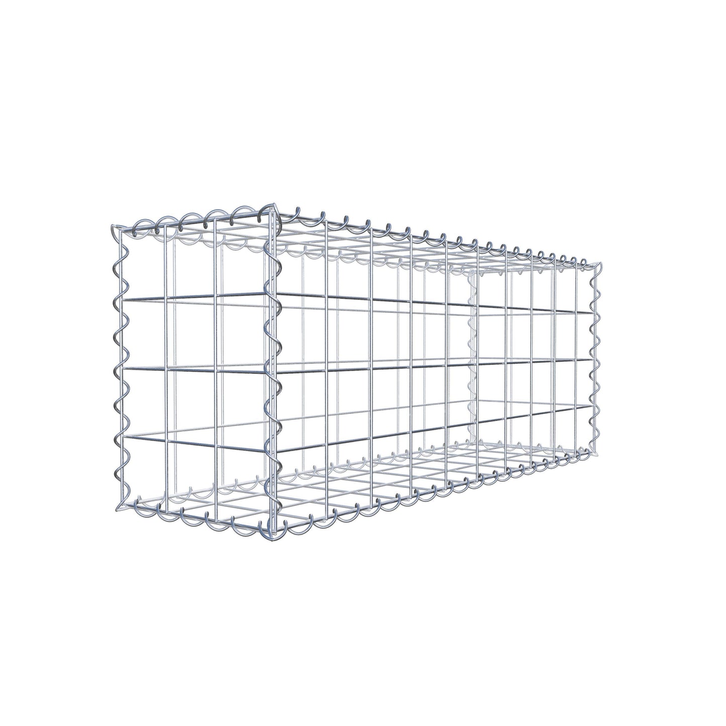 Gabion 100 cm x 40 cm x 30 cm (L x H x P), mailles 10 cm x 10 cm, spirale