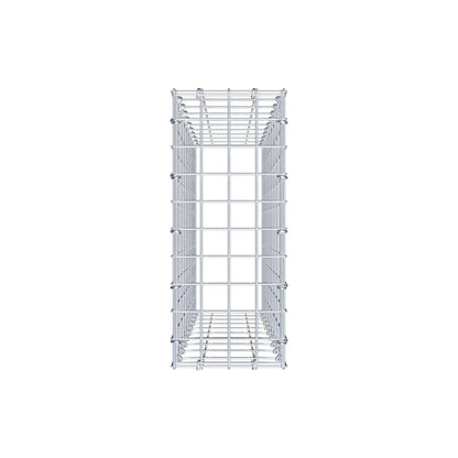 Gabbione aggiuntivo di tipo 3 100 cm x 20 cm x 50 cm (L x H x P), maglia 5 cm x 10 cm, anello a C
