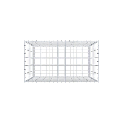 Gabião 100 cm x 90 cm x 50 cm (C x A x P), malhagem 10 cm x 10 cm, anel C