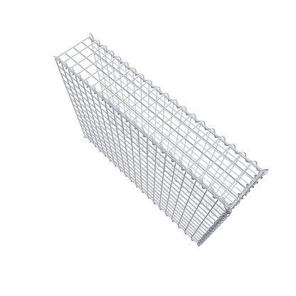 Opvokset gabion type 2 100 cm x 70 cm x 20 cm (L x H x D), maskestørrelse 5 cm x 5 cm, spiral