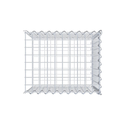 Gavión adicional tipo 2 50 cm x 40 cm x 40 cm (L x A x P), malla 5 cm x 5 cm, en espiral