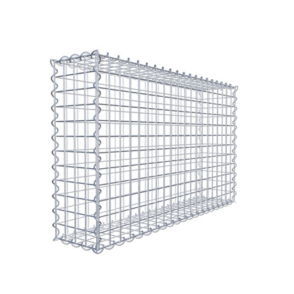 Gabion 100 cm x 60 cm x 20 cm (L x H x D), maskestørrelse 5 cm x 5 cm, spiral