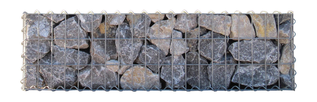 Gabião 100 cm x 30 cm x 30 cm (C x A x P), malhagem 5 cm x 10 cm, espiral