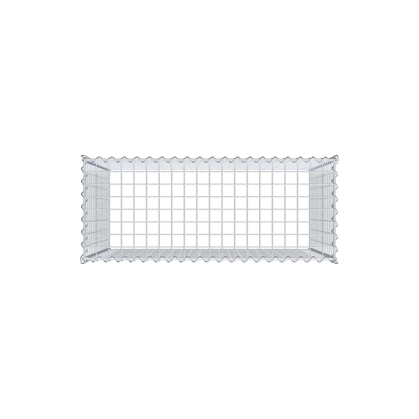 Gabbione aggiuntivo tipo 3 100 cm x 80 cm x 40 cm (L x H x P), dimensione maglia 5 cm x 5 cm, a spirale