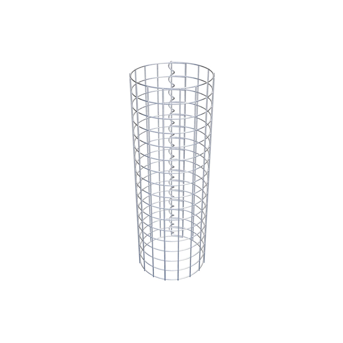 Coluna de gabião redonda 27 cm de diâmetro, 80 cm de altura, malhagem 5 cm x 5 cm