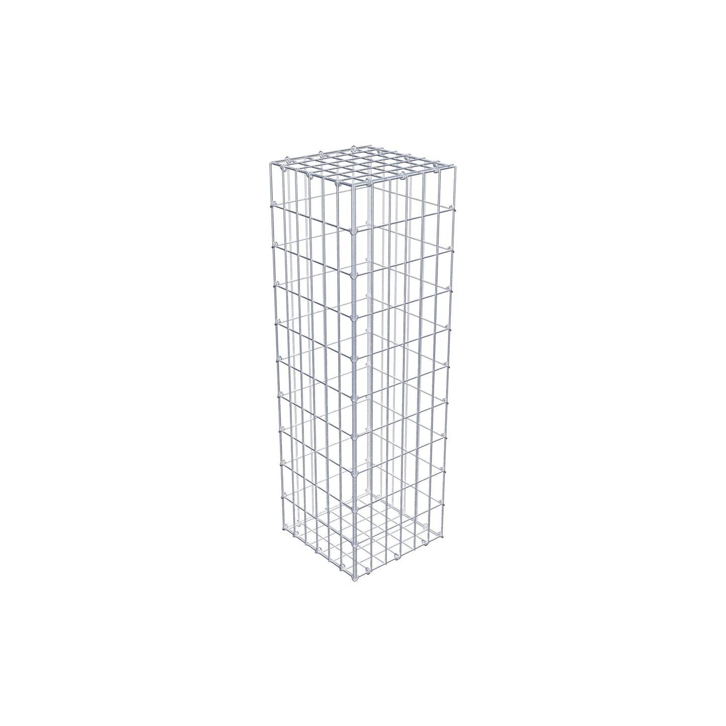 Gabion 100 cm x 30 cm x 30 cm (L x H x P), mailles 5 cm x 10 cm, anneau en C