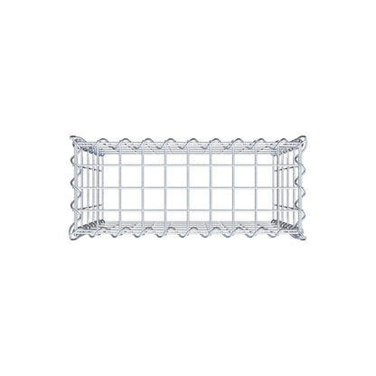 Gabbione aggiuntivo tipo 3 50 cm x 50 cm x 20 cm (L x H x P), dimensione maglia 5 cm x 10 cm, a spirale
