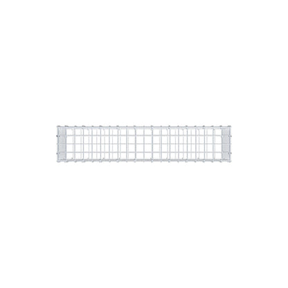 Gavión 100 cm x 30 cm x 20 cm (L x A x P), malla 5 cm x 5 cm, anillo en C