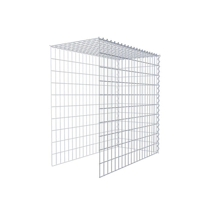 Gabbione aggiuntivo tipo 4 100 cm x 100 cm x 50 cm (L x H x P), dimensione maglia 5 cm x 10 cm, a spirale