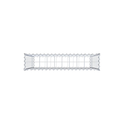 Gabbione 100 cm x 100 cm x 20 cm (L x H x P), maglia 10 cm x 10 cm, spirale