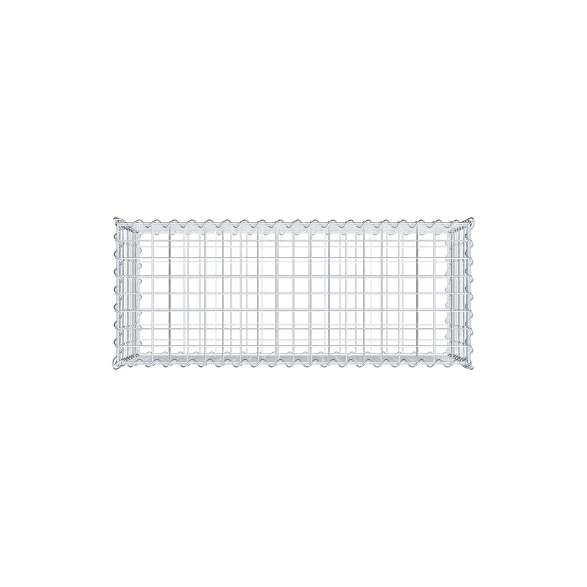 Gabbione 100 cm x 40 cm x 40 cm (L x H x P), maglia 5 cm x 5 cm, spirale