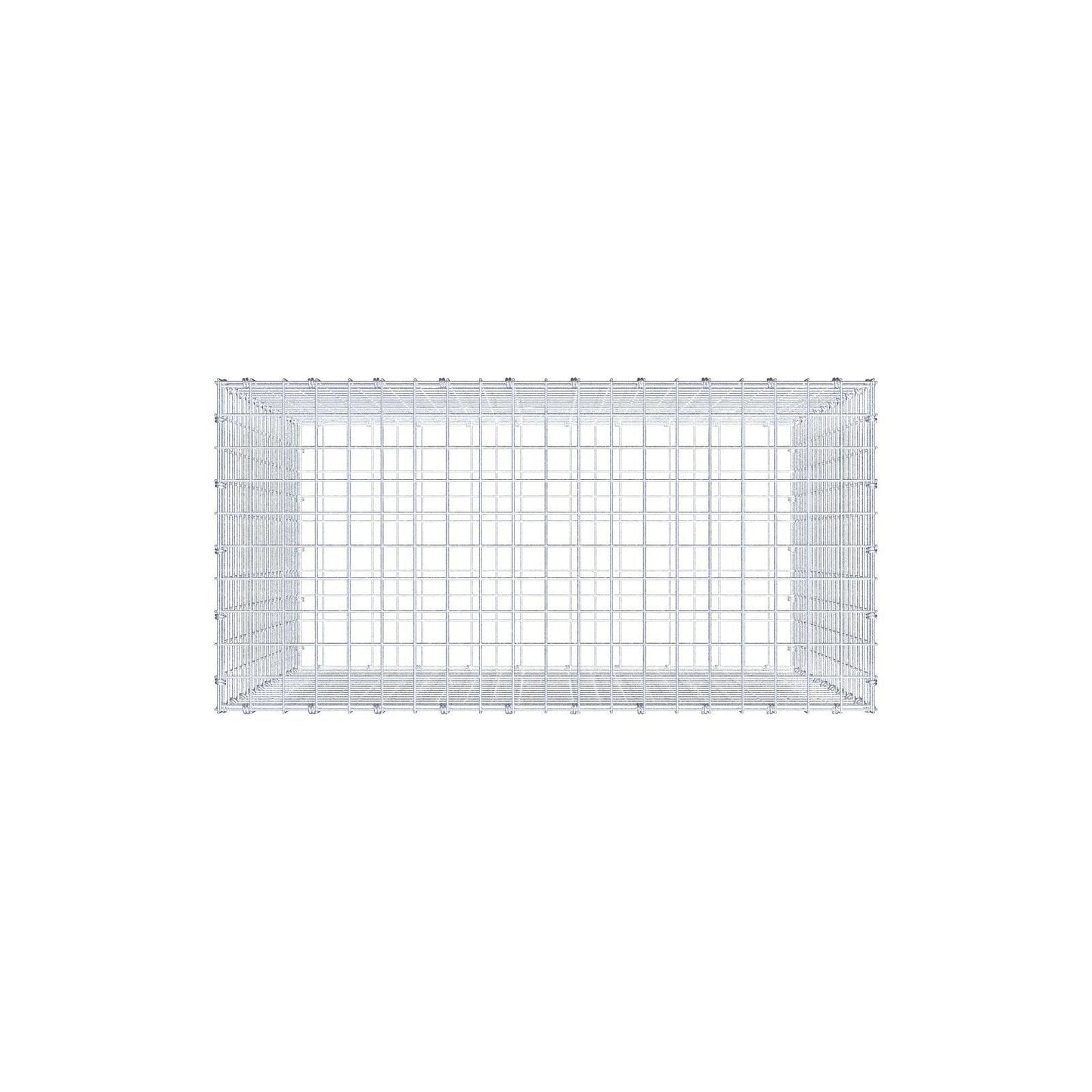 Gabion 100 cm x 100 cm x 50 cm (L x H x D), mesh size 5 x 5 cm, spiral ring