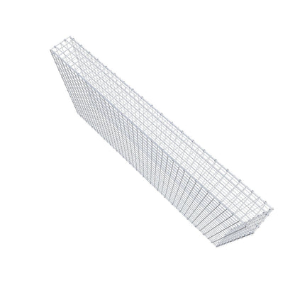 Gabion 200 cm x 100 cm x 20 cm (L x H x D), mesh size 5 x 5 cm, spiral ring