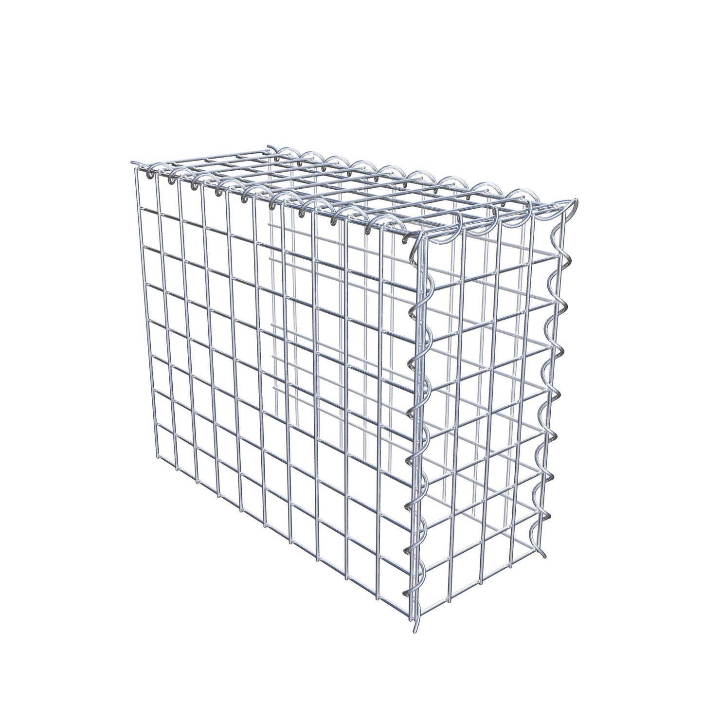 Gabbione aggiuntivo tipo 4 50 cm x 40 cm x 20 cm (L x H x P), dimensione maglia 5 cm x 5 cm, a spirale