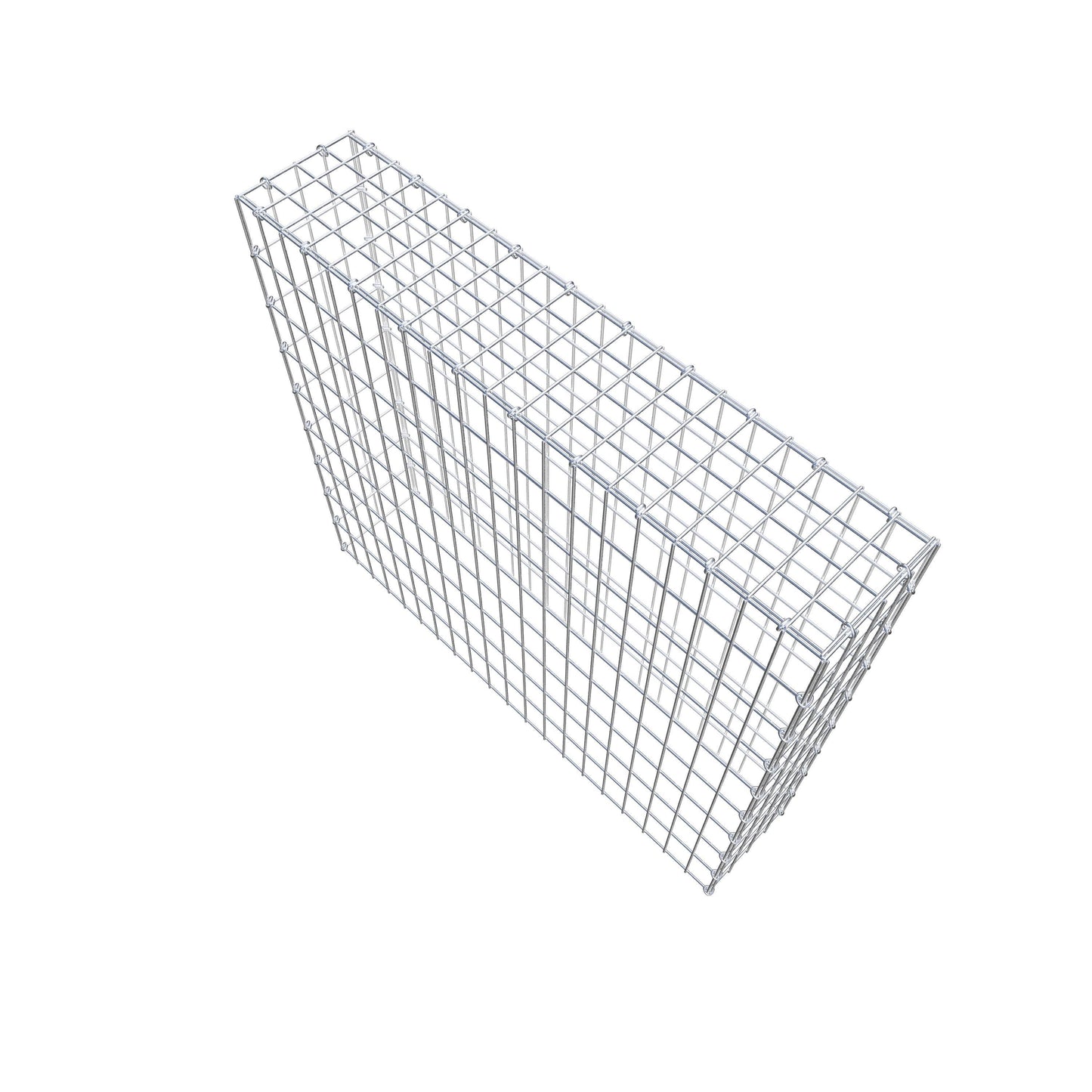 Gabião Tipo 3 100 cm x 90 cm x 20 cm (C x A x P), malhagem 5 cm x 10 cm, anel C