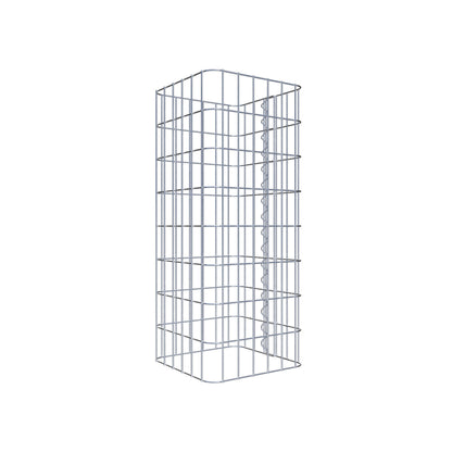 Columna de gaviones, angular 32 cm x 32 cm, 80 cm de altura, MW 5 cm x 10 cm