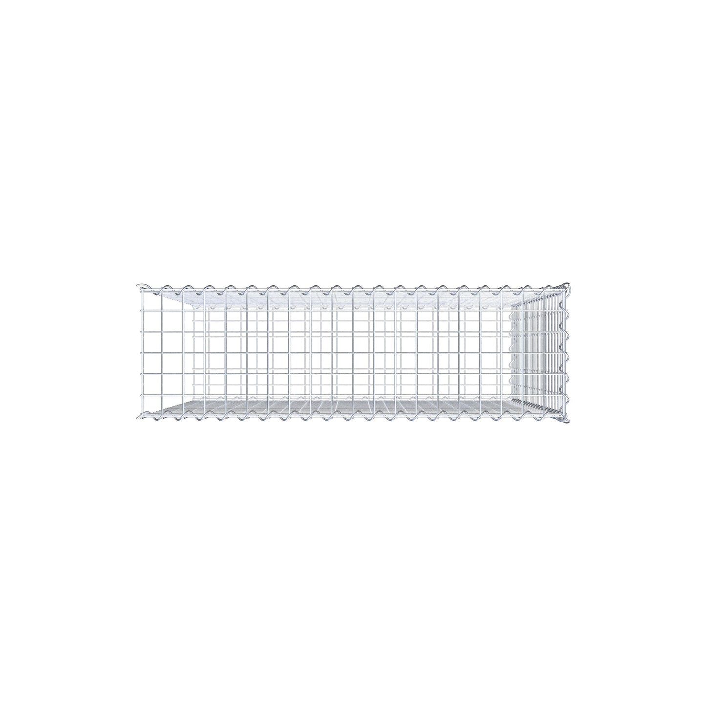 Anbaugabione Typ 2 100 cm x 100 cm x 30 cm (L x H x T), Maschenweite 5 cm x 5 cm, Spirale
