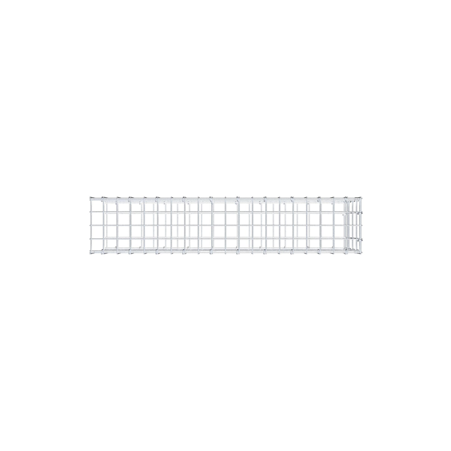 Gabião tipo 2 100 cm x 40 cm x 20 cm, malhagem 5 cm x 10 cm, anel C
