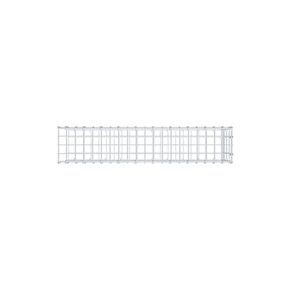 Gabião tipo 2 100 cm x 40 cm x 20 cm, malhagem 5 cm x 10 cm, anel C