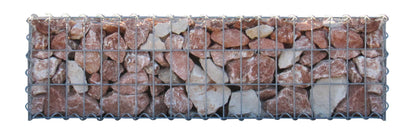 Gabião 100 cm x 30 cm x 30 cm (C x A x P), malhagem 5 cm x 10 cm, espiral