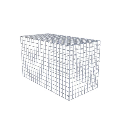 Anbaugabione Typ 4 100 cm x 60 cm x 50 cm (L x H x T), Maschenweite 5 cm x 5 cm, C-Ring