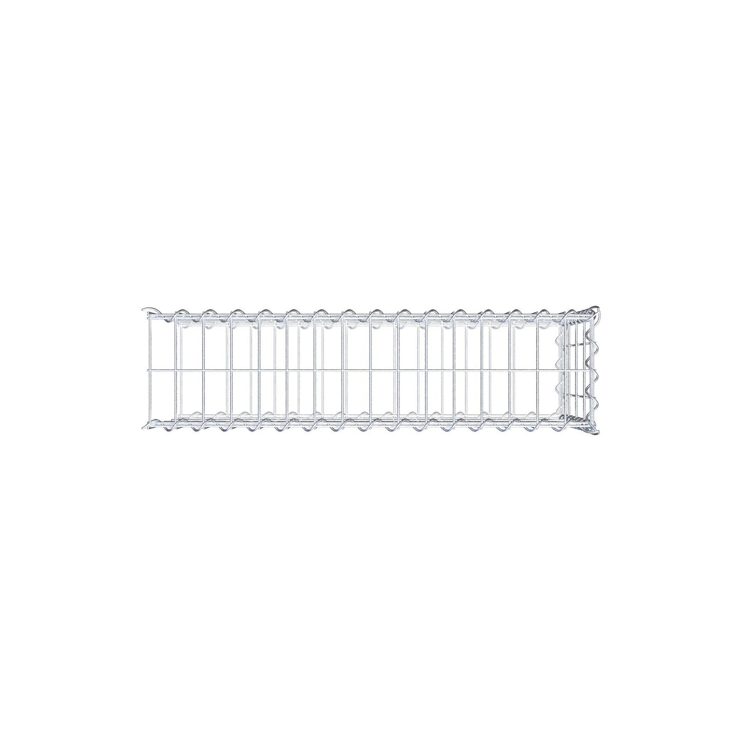 Gabbione aggiuntivo tipo 2 80 cm x 40 cm x 20 cm (L x A x P), dimensione maglia 5 cm x 10 cm, a spirale