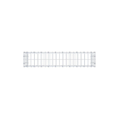 Gabbione 100 cm x 40 cm x 20 cm (L x H x P), maglia 5 x 10 cm, anello a spirale