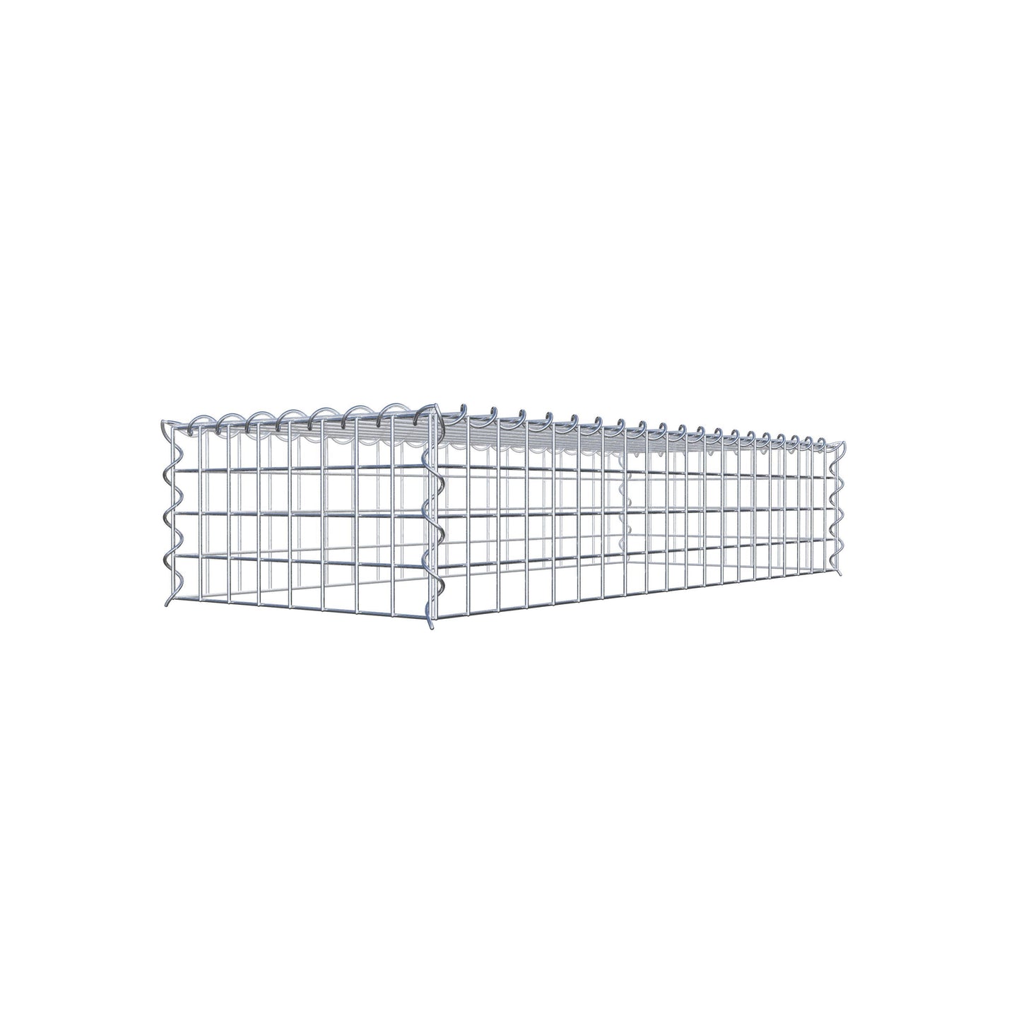 Gabbione aggiuntivo tipo 3 100 cm x 20 cm x 40 cm (L x A x P), dimensione maglia 5 cm x 5 cm, a spirale