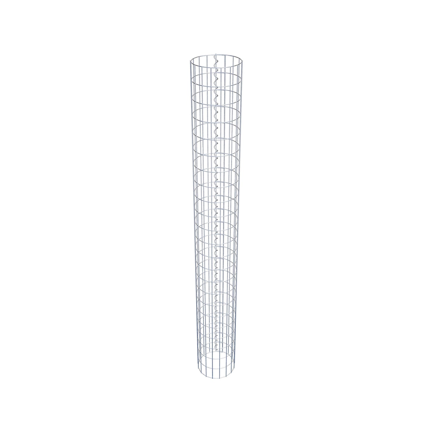 Colonna gabbionata rotonda 27 cm di diametro, 230 cm di altezza, maglia 5 cm x 10 cm