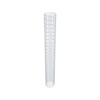 Colonna gabbionata rotonda 27 cm di diametro, 230 cm di altezza, maglia 5 cm x 10 cm