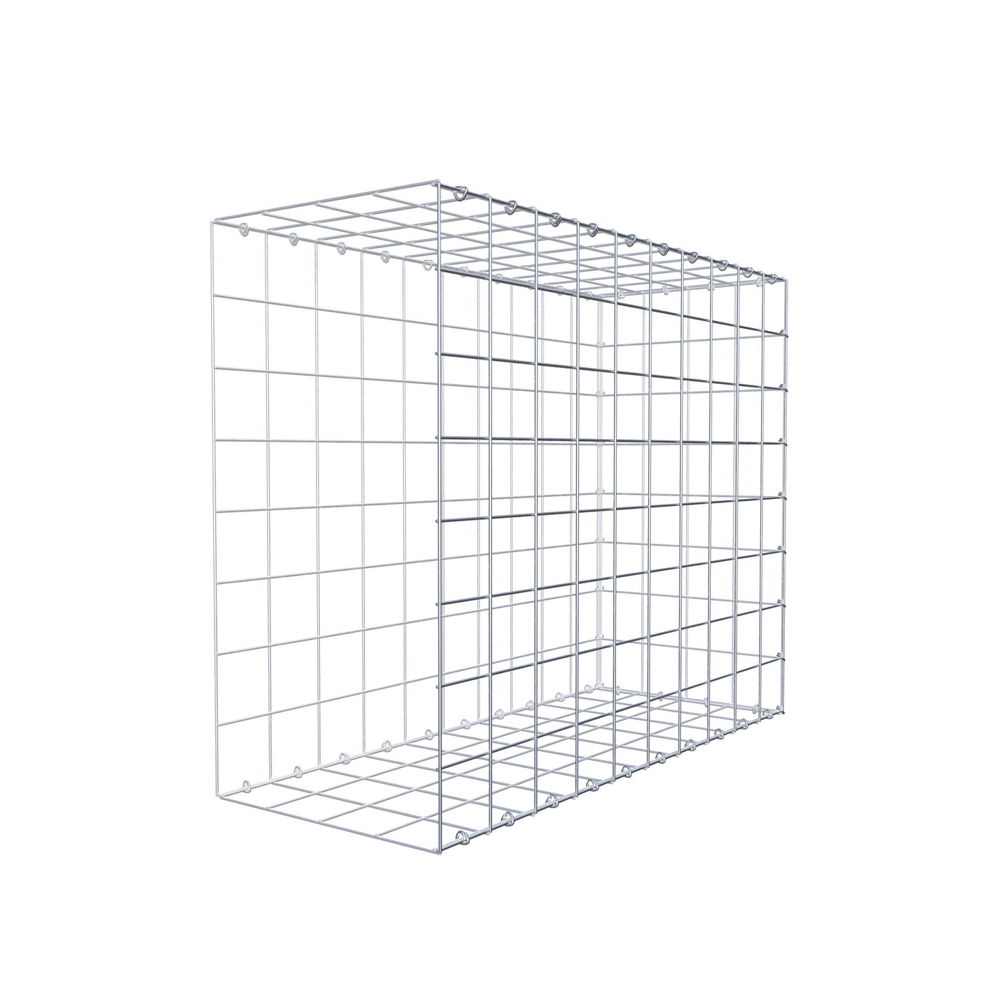 Gabião Tipo 2 100 cm x 80 cm x 40 cm (C x A x P), malhagem 10 cm x 10 cm, anel C