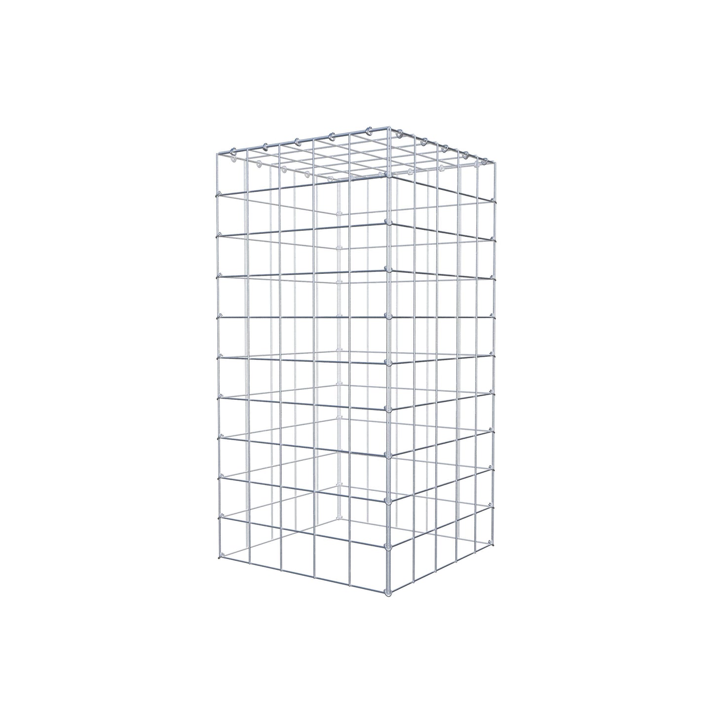 Gabião Tipo 3 100 cm x 50 cm x 50 cm (C x A x P), malhagem 10 cm x 10 cm, anel C