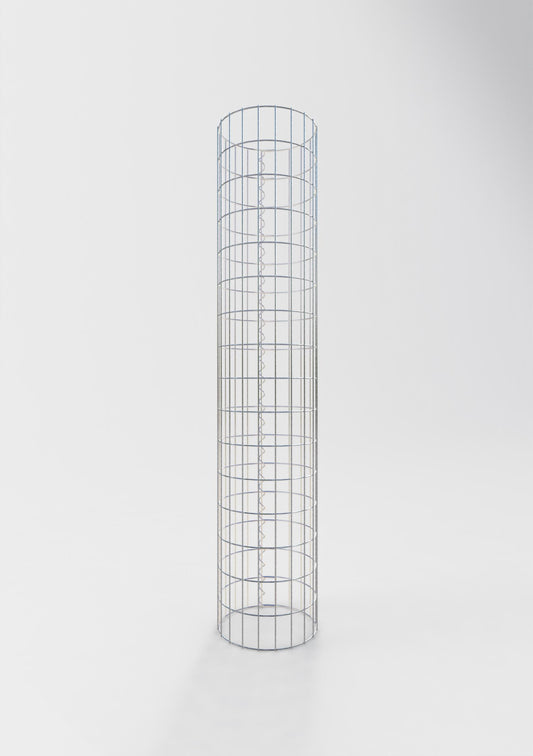 Colonne de gabion ronde 32 cm de diamètre, 160 cm de hauteur, maille 5 cm x 10 cm
