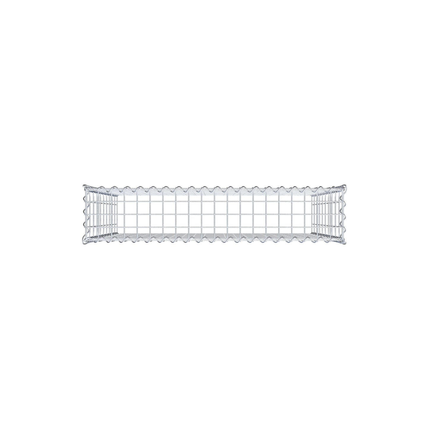 Grown-on gabion type 3 100 cm x 100 cm x 20 cm (L x H x D), mesh size 5 cm x 10 cm, spiral