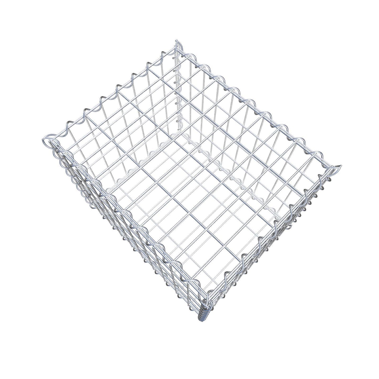 Gabbione 50 cm x 40 cm x 40 cm (L x H x P), maglia 5 cm x 10 cm, spirale
