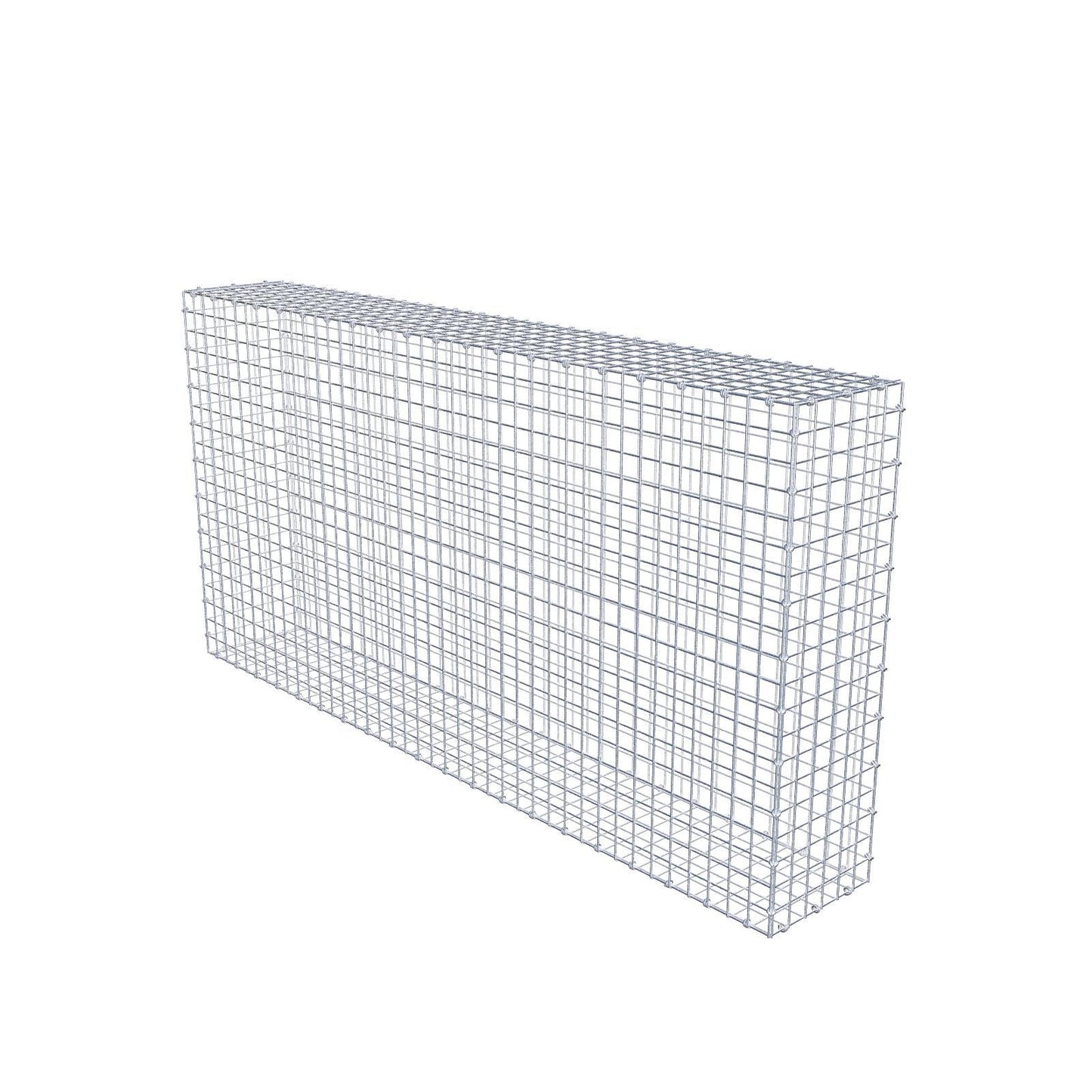 Gabion 200 cm x 100 cm x 30 cm (L x H x D), maskestørrelse 5 x 5 cm, spiralring