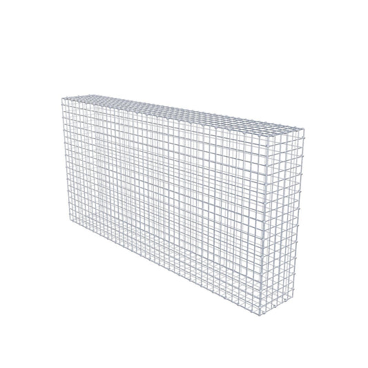 Gabion 200 cm x 100 cm x 30 cm (L x H x D), mesh size 5 x 5 cm, spiral ring