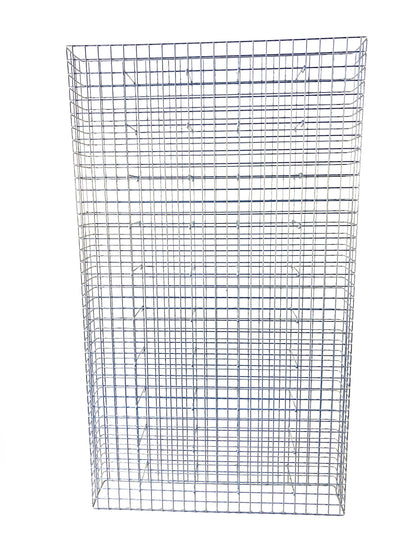Gabione feuerverzinkt 117 cm x 200 cm x 22 cm, Maschenweite 5 cm x 5 cm, fertig geschweißt