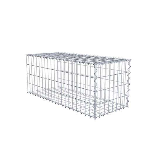Gabbione aggiuntivo tipo 2 100 cm x 40 cm x 40 cm (L x H x P), dimensione maglia 5 cm x 10 cm, a spirale