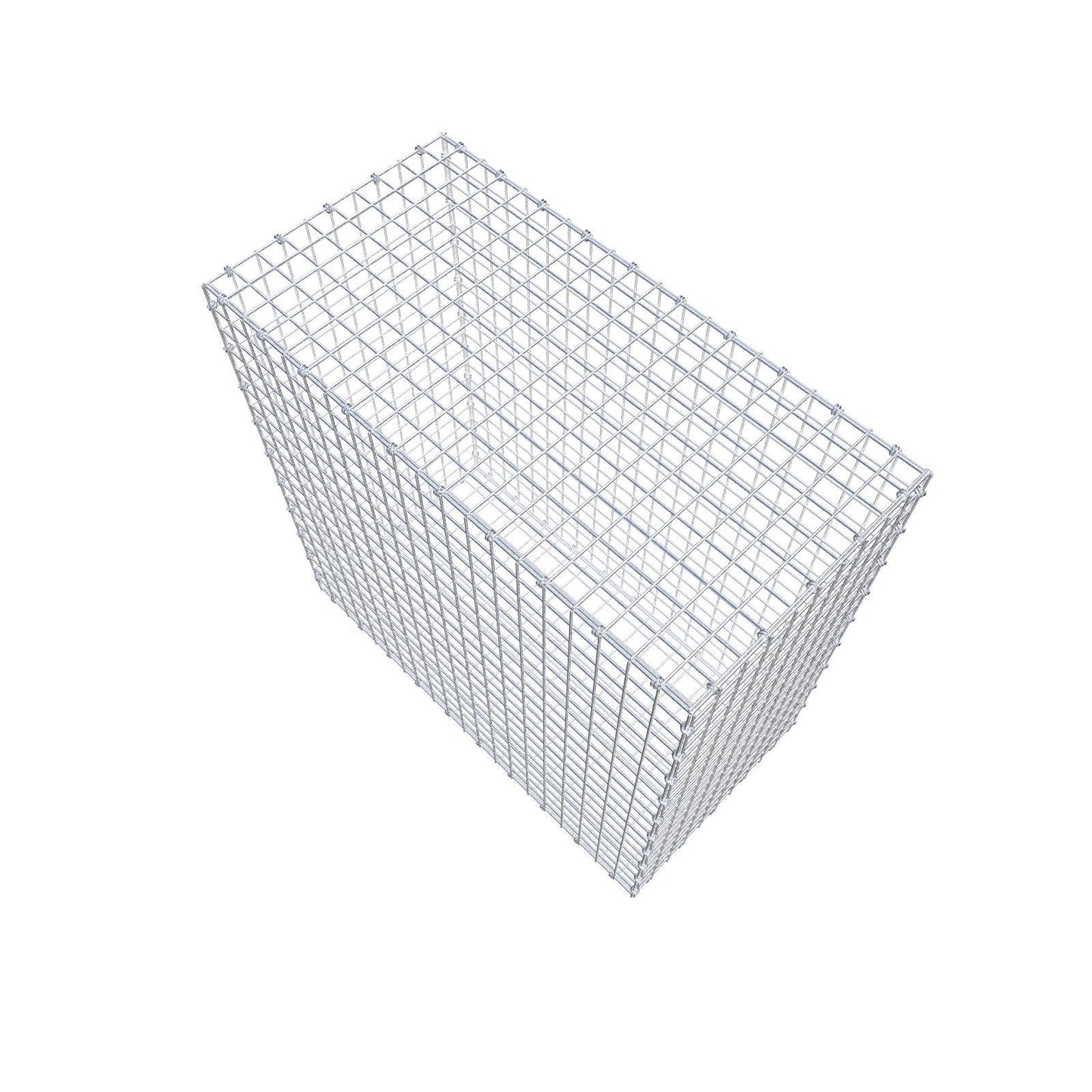 Gabion 100 cm x 100 cm x 50 cm (L x H x D), mesh size 5 x 5 cm, spiral ring