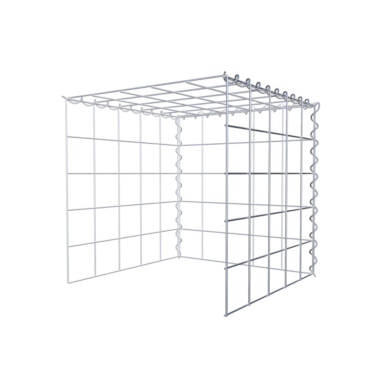Fourche rapportée type 4 50 cm x 50 cm x 50 cm (L x H x P), mailles 10 cm x 10 cm, spirale