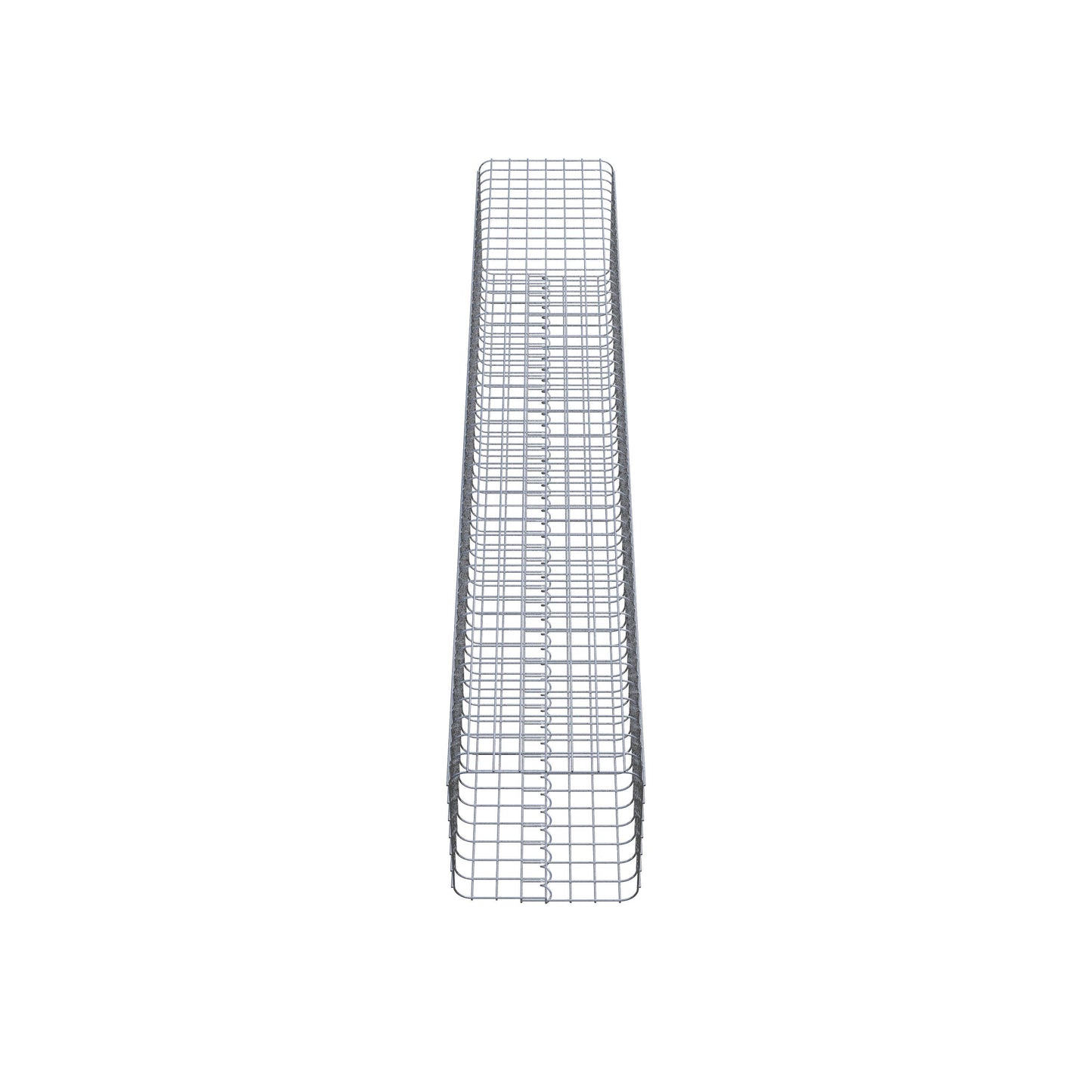 Columna de gaviones angular 37 cm x 37 cm, 230 cm de altura, MW 5 cm x 5 cm