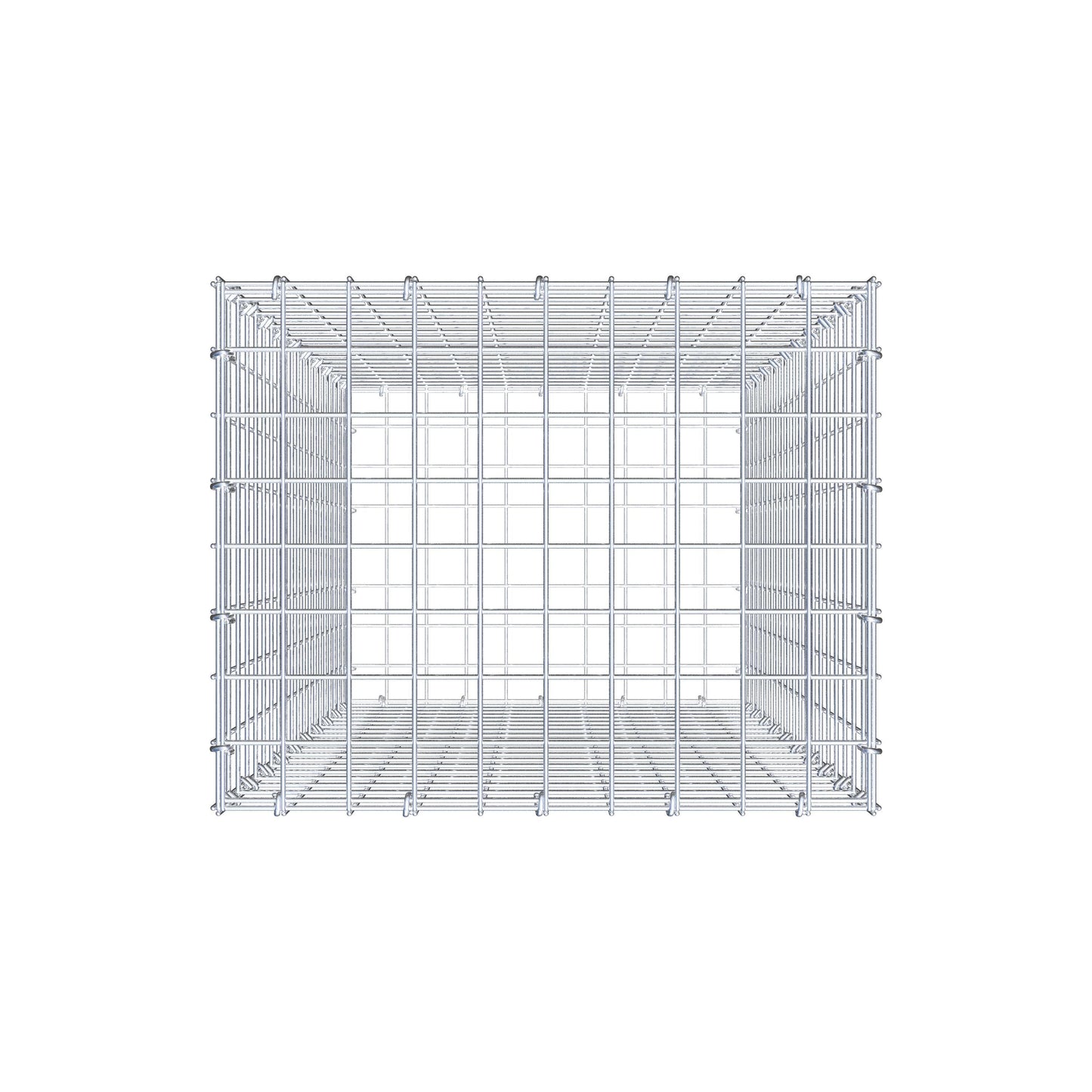 Schanskorf 100 cm x 50 cm x 40 cm (L x H x D), maaswijdte 5 cm x 5 cm, C-ring